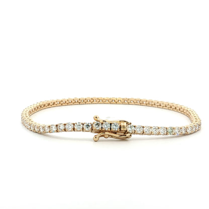 4 Carat Diamond Tennis Bracelet 14k Yellow Gold