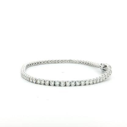 5 Carat Diamond Tennis Bracelet 14k White Gold