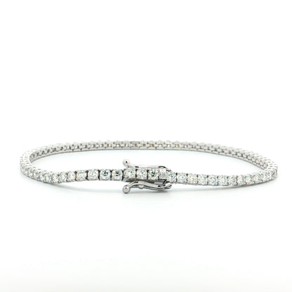 5 Carat Diamond Tennis Bracelet 14k White Gold