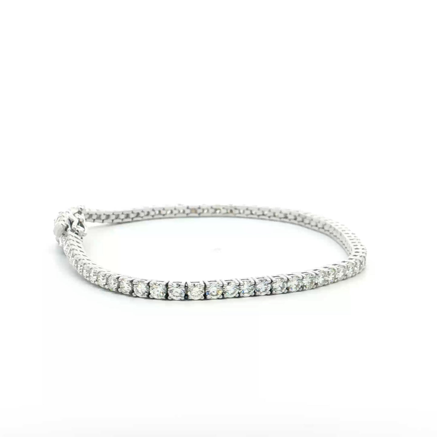5 Carat Diamond Tennis Bracelet 14k White Gold