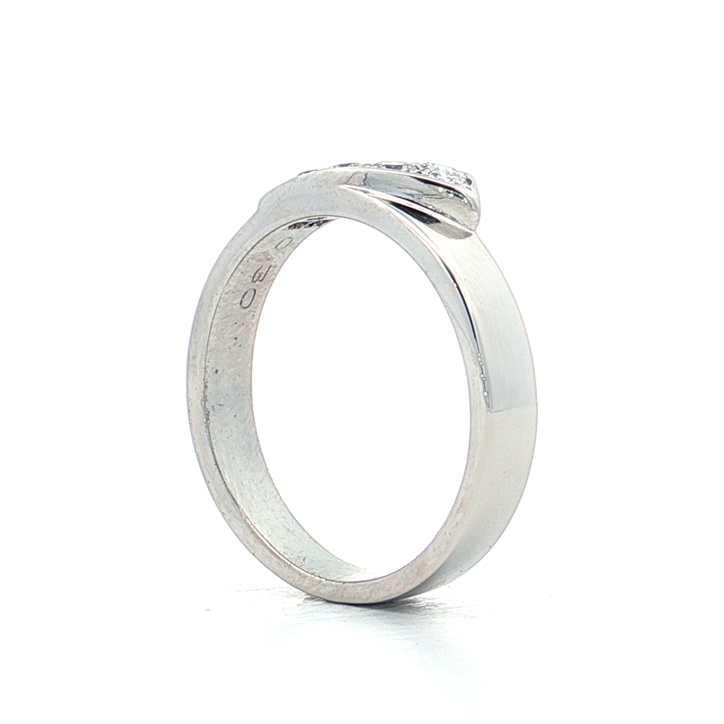 .30 Giertta Diamond Bypass Stacking ring 18k