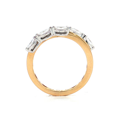 .48 Marquise Diamond Cocktail Ring Two-Tone 18k