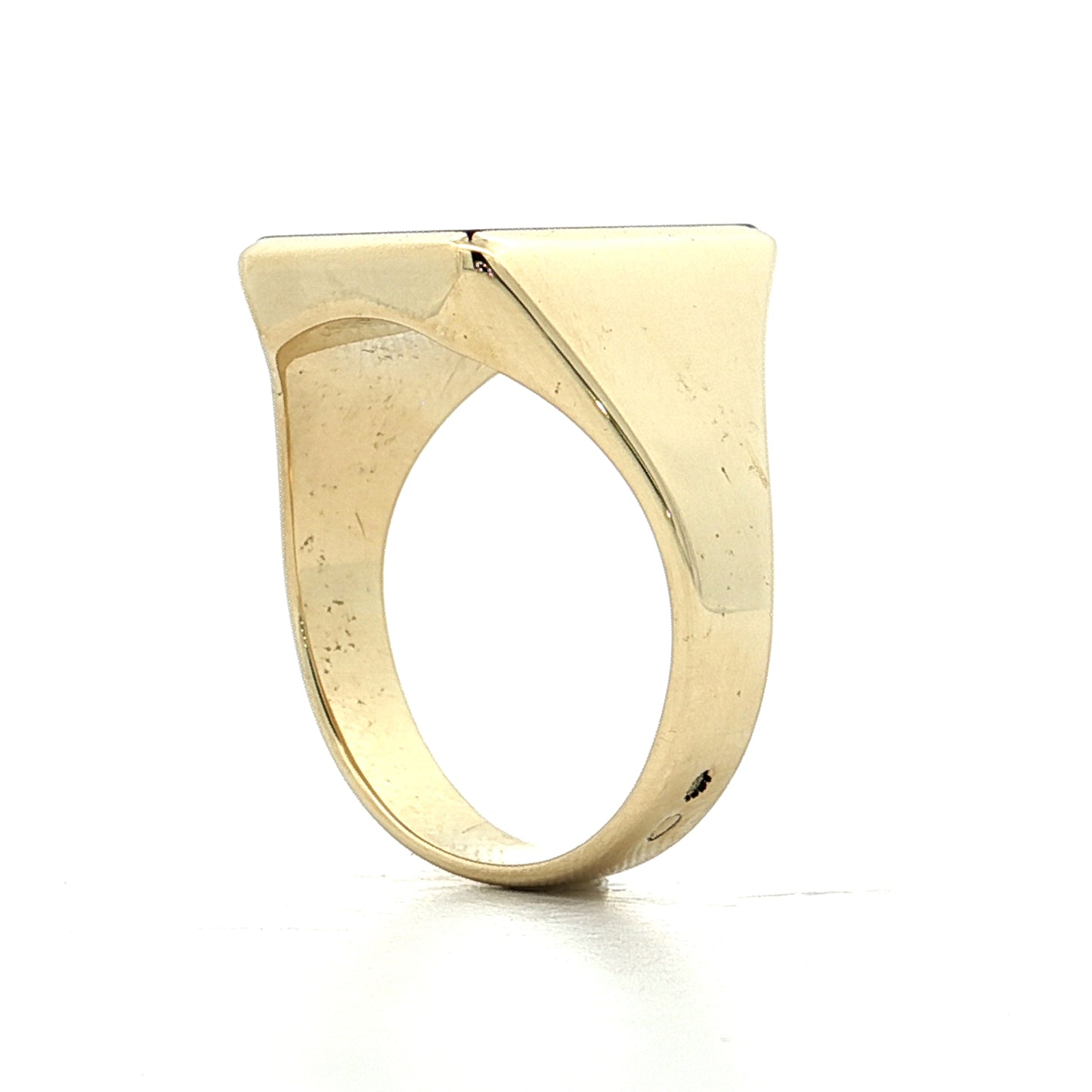 Vintage Mens Carnelian Signet Ring 14k Yellow Gold