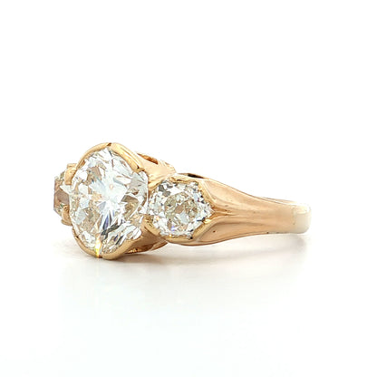 3.03 GIA Transitional Diamond Engagement Ring 18k
