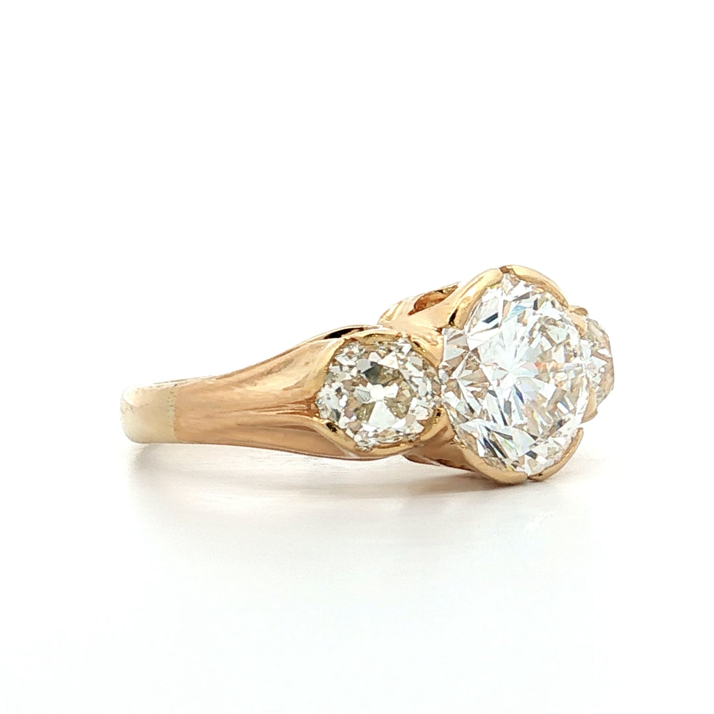 3.03 GIA Transitional Diamond Engagement Ring 18k