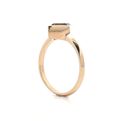 1.40 Lozenge Cut Diamond Engagement Ring 14k