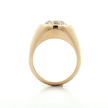 4 Carat GIA Transitional Cut Diamond Engagement Ring 14k