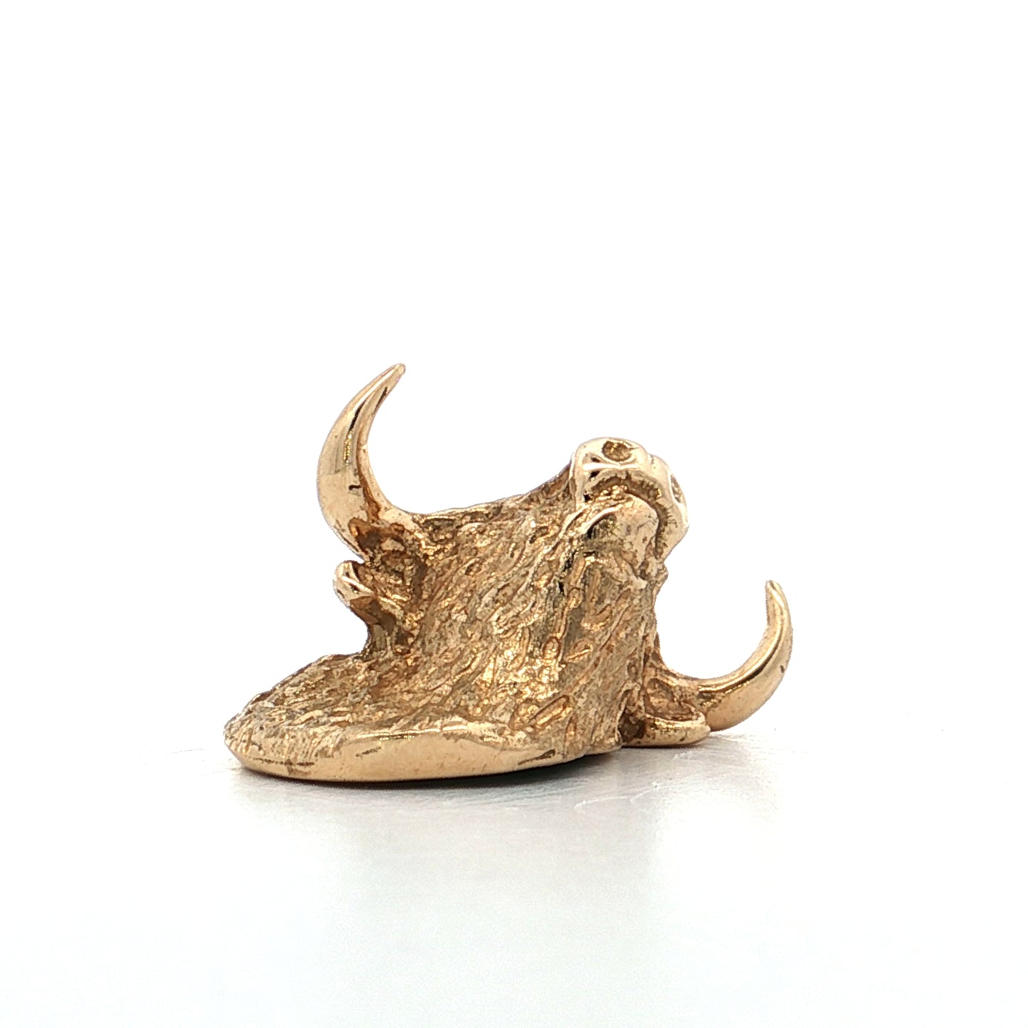 Golden Bull Pendant 14k Yellow Gold