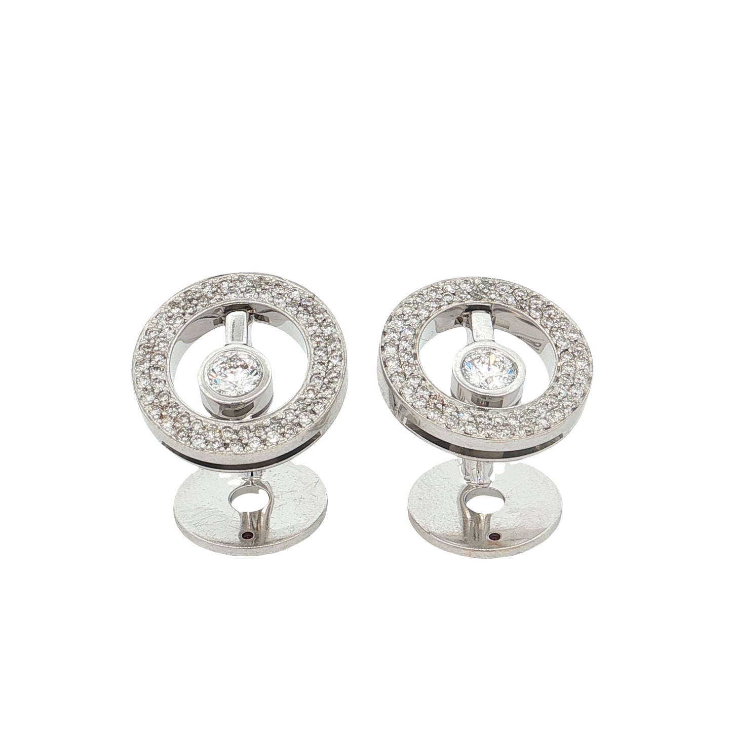 2.09 Roberto Coin Cento Diamond Cufflinks 18k