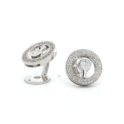 2.09 Roberto Coin Cento Diamond Cufflinks 18k