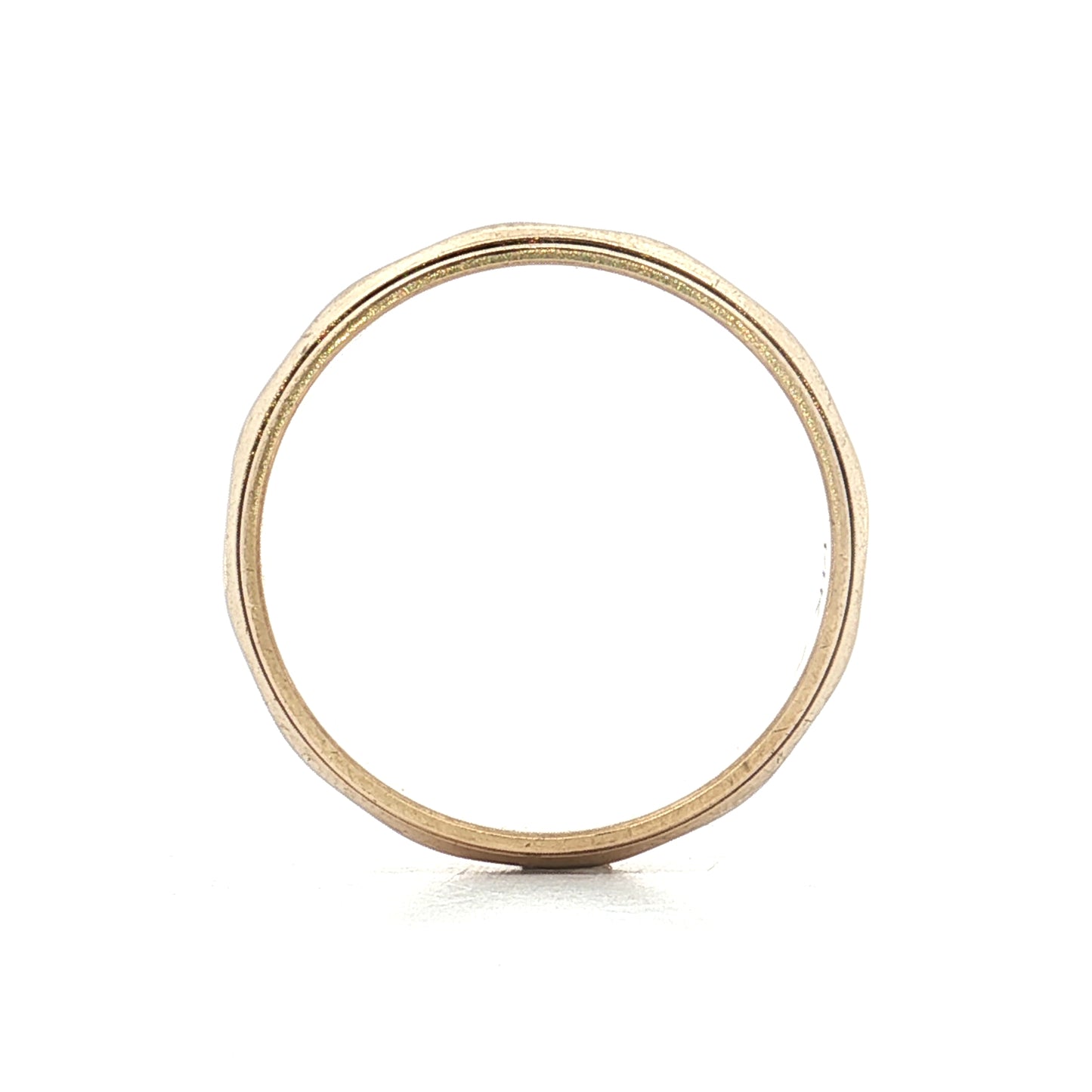 Vintage Mens 5mm Step Edge Wedding Band 14k