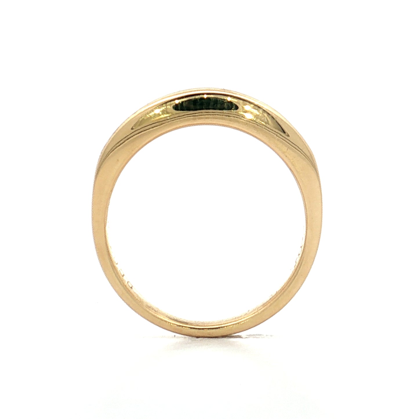 Carre Cut Sapphire & Diamond Wedding Band 18k