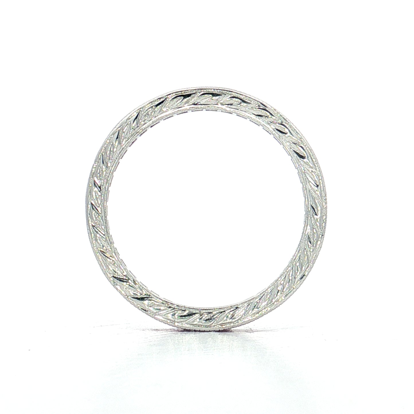 .86 French Cut Pink Sapphire Eternity Band 18k