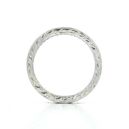 .86 French Cut Pink Sapphire Eternity Band 18k