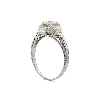 .50 Antique European Diamond Engagement Ring 18k