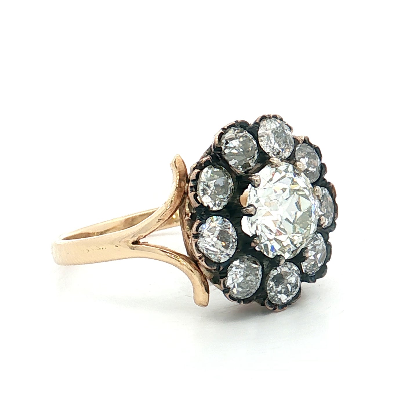 1.52 Victorian European Diamond Engagement Ring 14k/SS