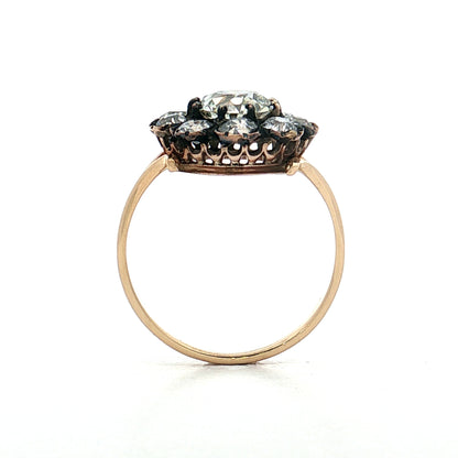 1.52 Victorian European Diamond Engagement Ring 14k/SS