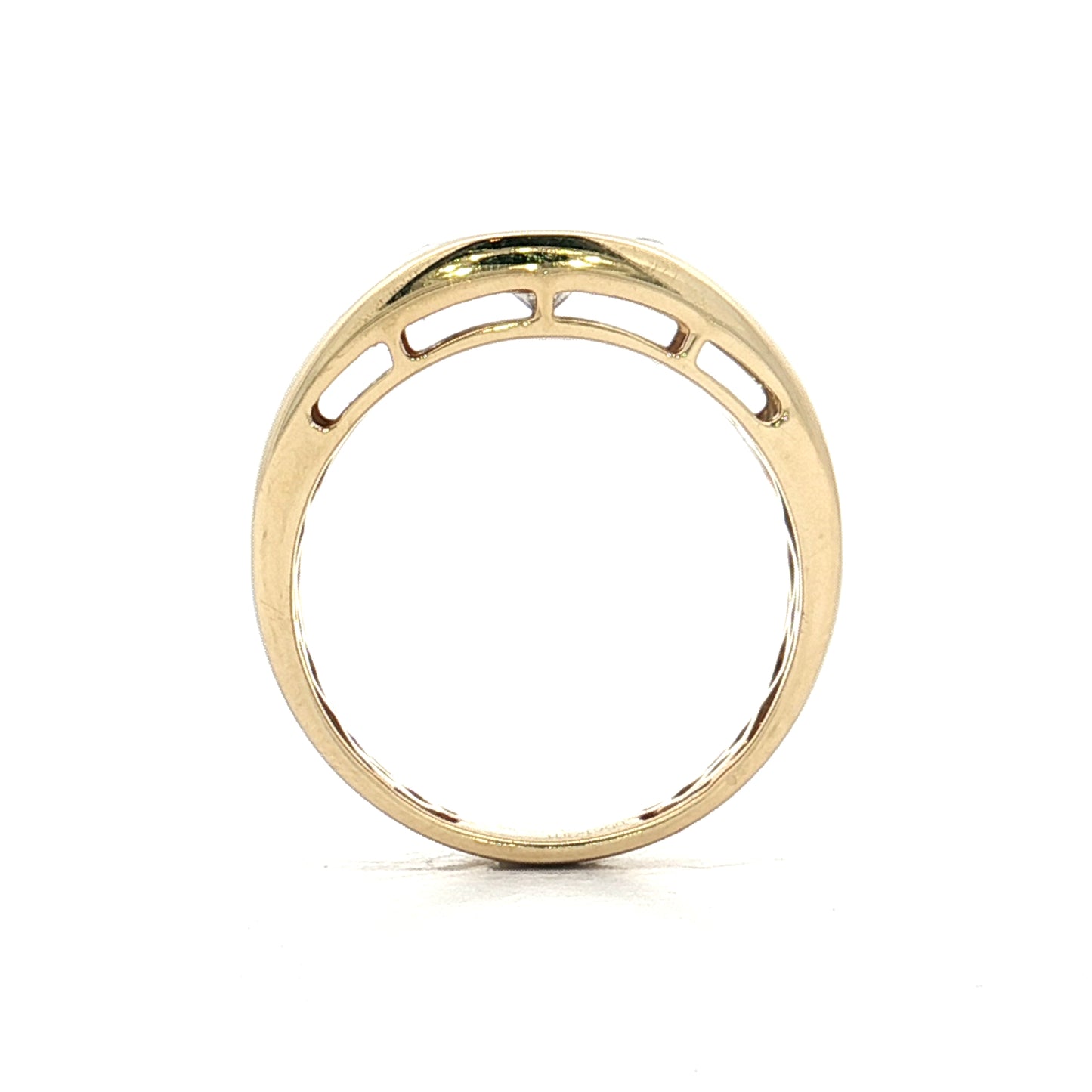 .85 Round Brilliant Diamond Cocktail Ring 14k Yellow Gold