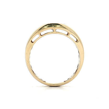 .85 Round Brilliant Diamond Cocktail Ring 14k Yellow Gold