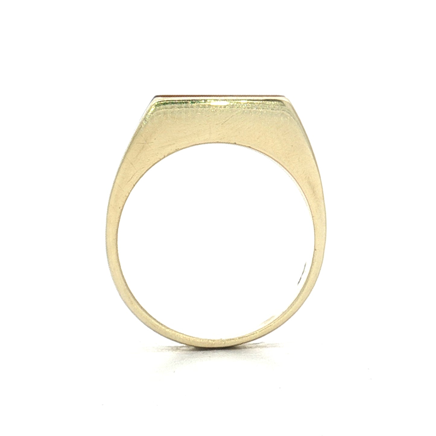 Vintage Mid-Century Tigers Eye Cocktail Ring 14k