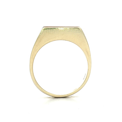 Vintage Mid-Century Tigers Eye Cocktail Ring 14k