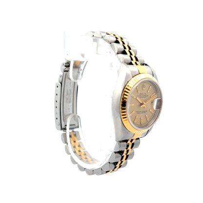 1993 Ladies Rolex Datejust 26mm 69173 Two-Tone 18k