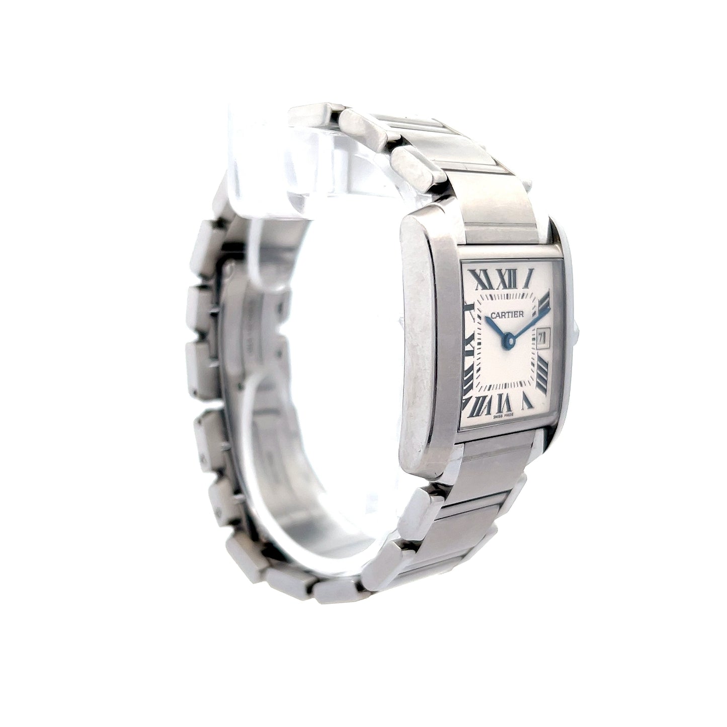 Cartier Tank Francaise Watch 2465 Stainless Steel