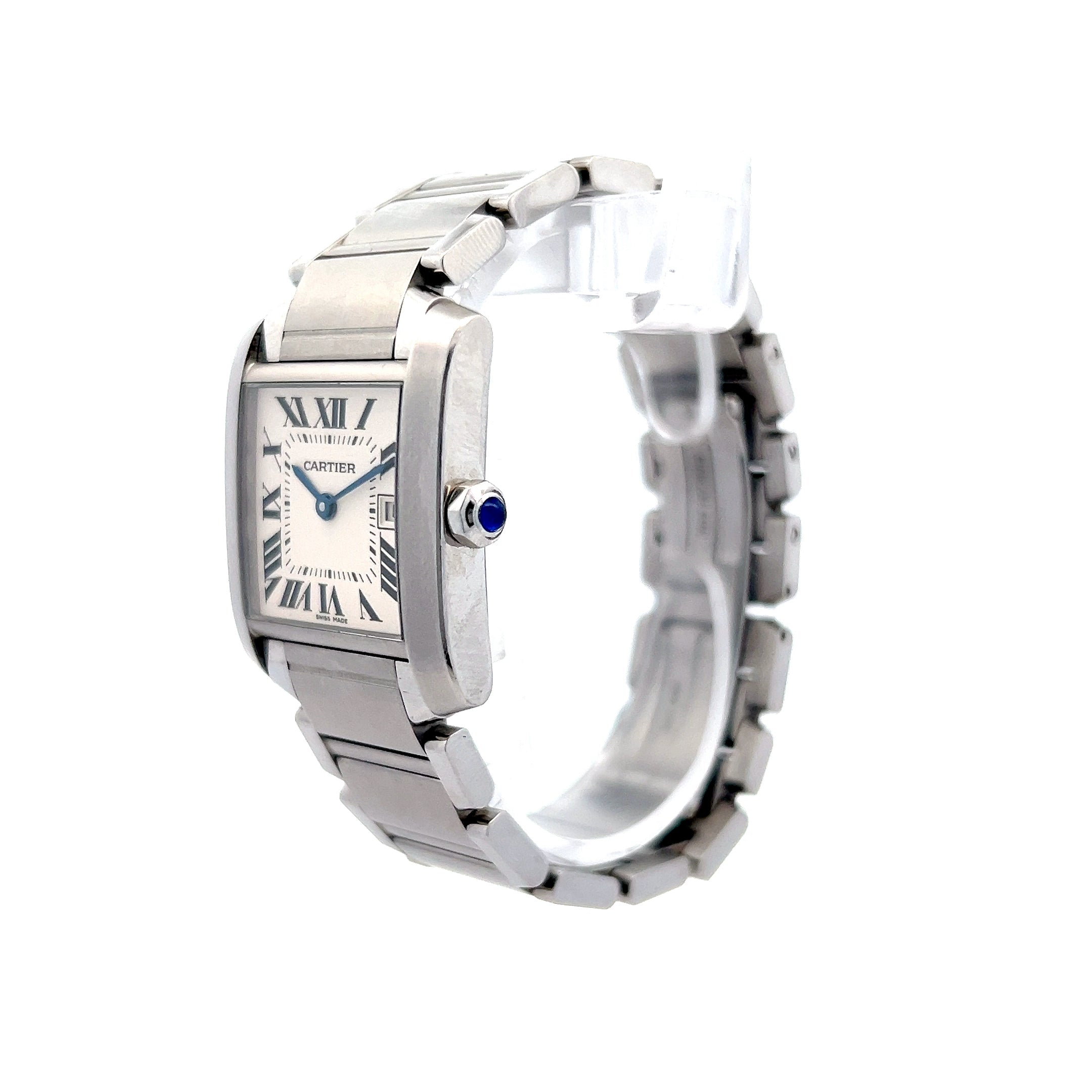Cartier Tank Francaise Watch 2465 Stainless Steel – Filigree Jewelers