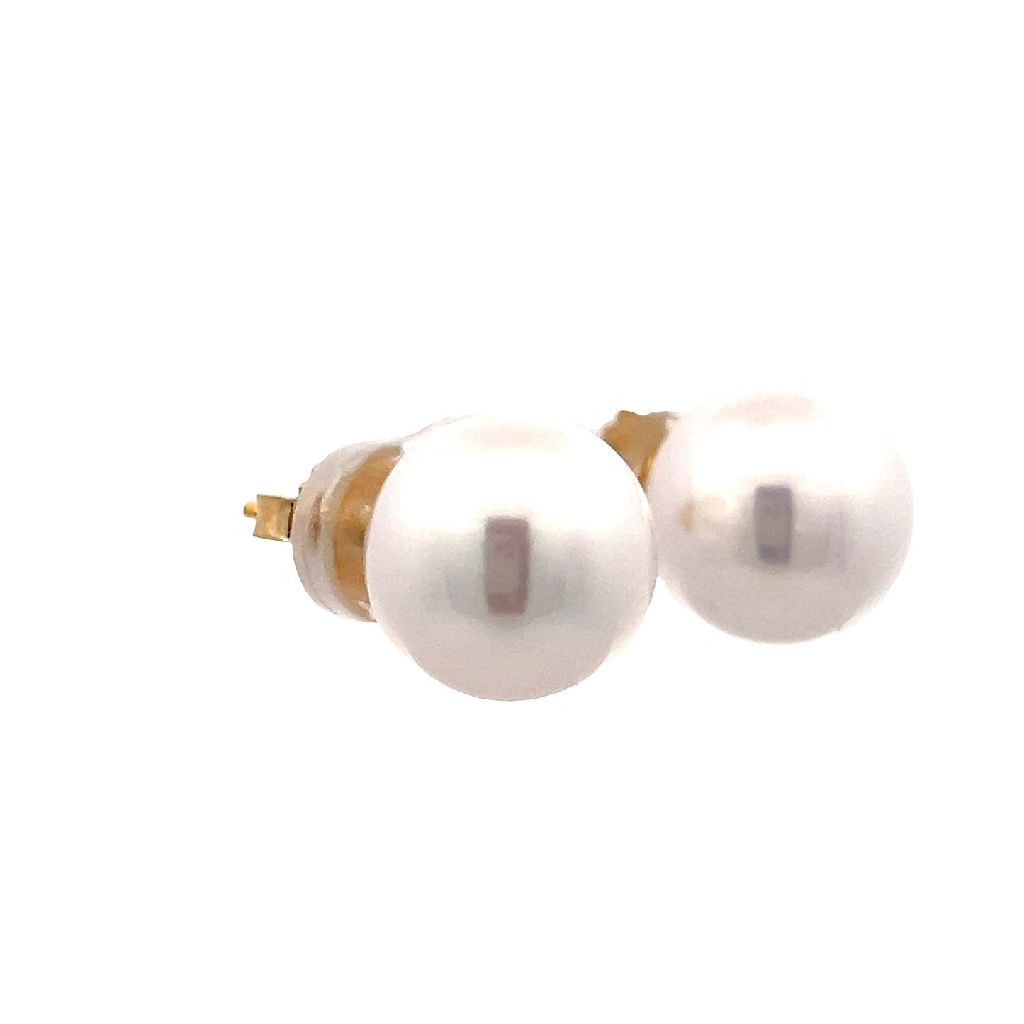 12mm Cultured Freshwater Pearl Stud Earrings 14k