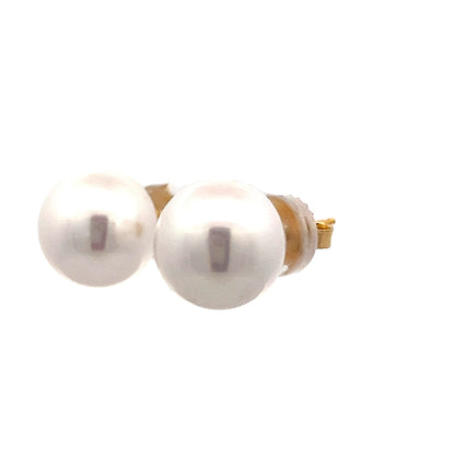 12mm Cultured Freshwater Pearl Stud Earrings 14k