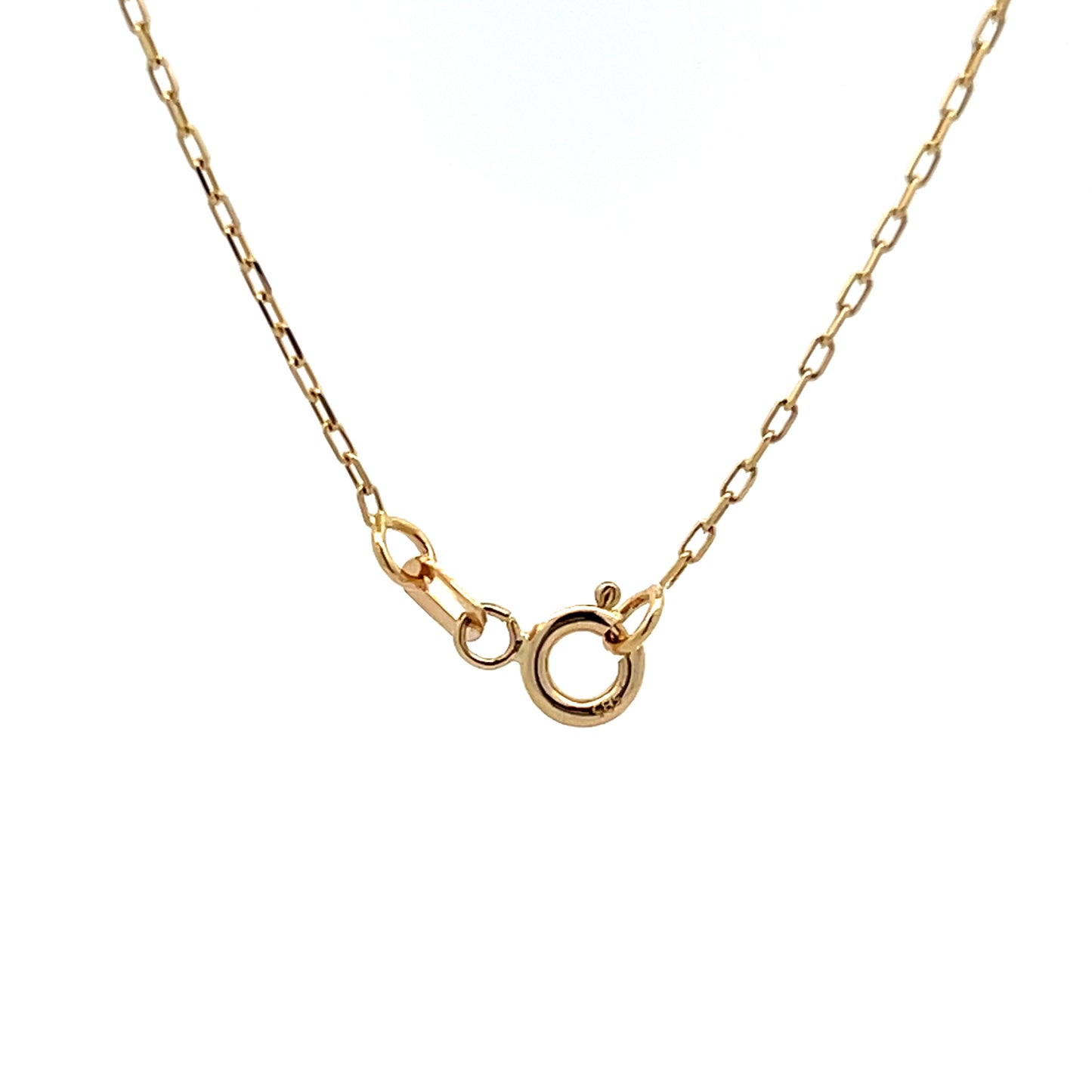 18" Handcuff Pendant Necklace 14k Yellow Gold