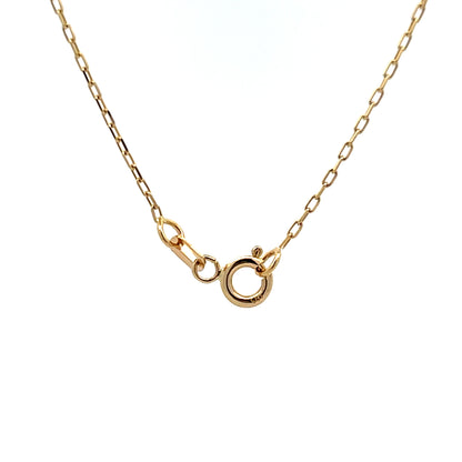 18" Handcuff Pendant Necklace 14k Yellow Gold