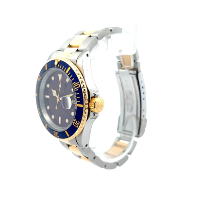 1991 Purple Rolex Submariner 16613 40mm Two-Tone 18k