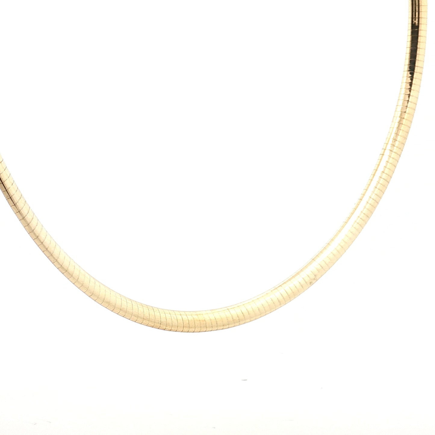 Omega Collar Necklace 14k Yellow Gold