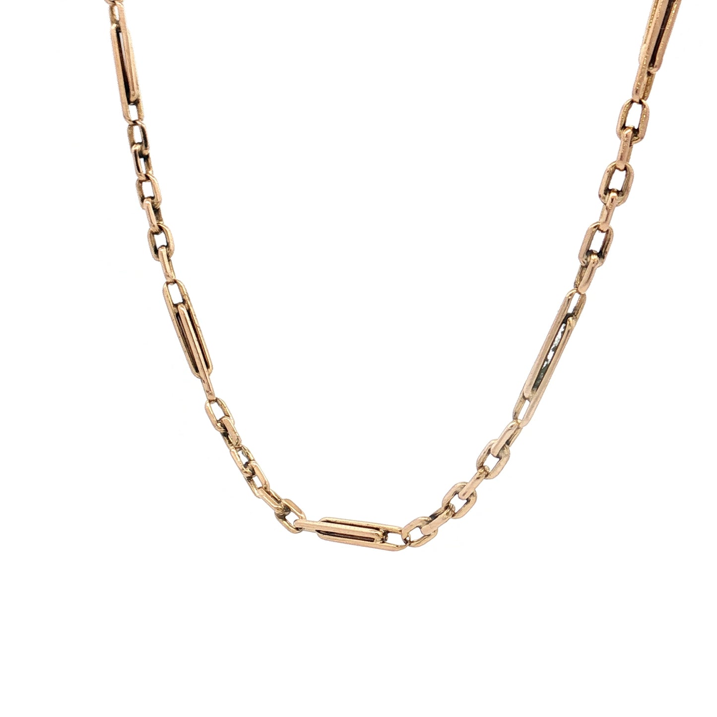 21 Inch Vintage Art Deco Chain Necklace 14k