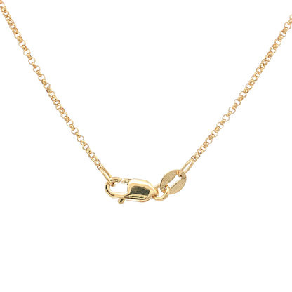 .78 Antique Diamond Crescent Moon Pendant Necklace 14k