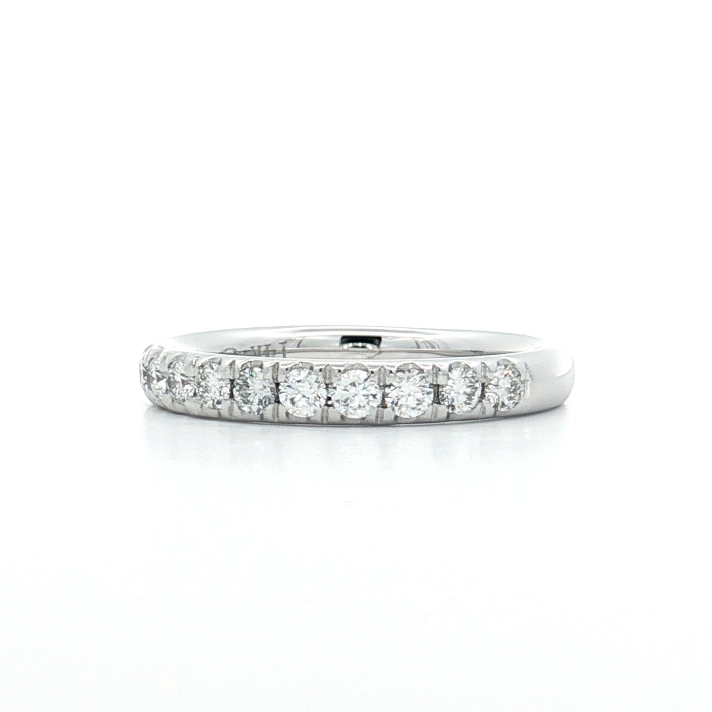 .50 Classic Diamond Wedding Band 14k White Gold