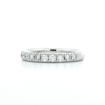 .50 Classic Diamond Wedding Band 14k White Gold