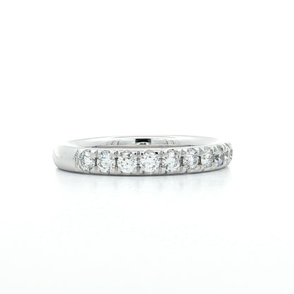 .50 Classic Diamond Wedding Band 14k White Gold