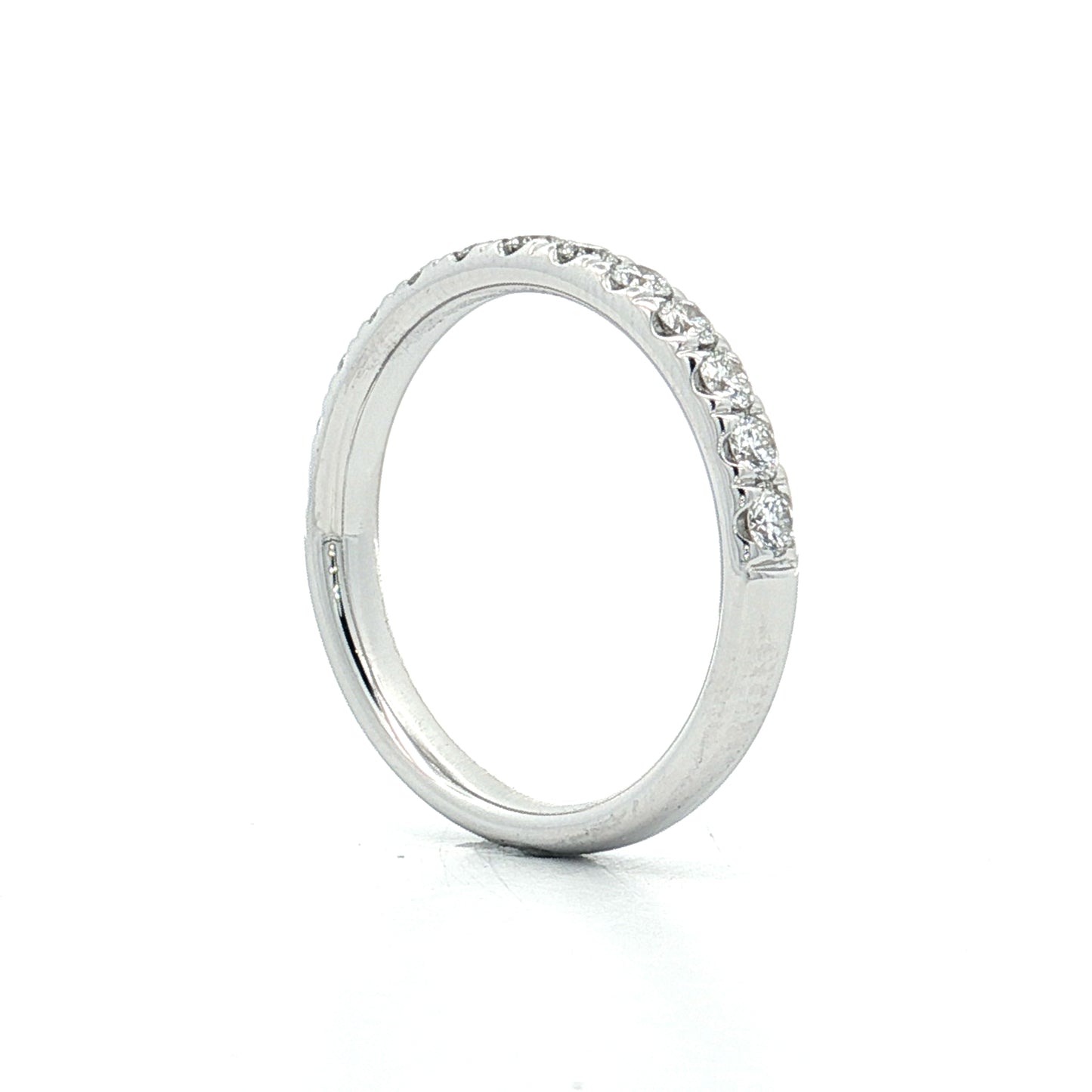 .50 Classic Diamond Wedding Band 14k White Gold