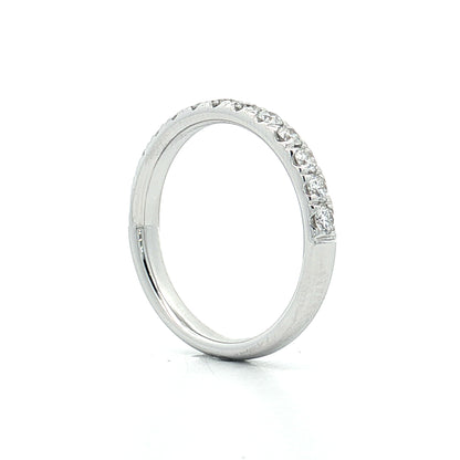 .50 Classic Diamond Wedding Band 14k White Gold