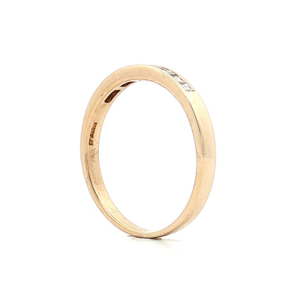 .33 Channel Set Diamond Wedding Band 14k Yellow Gold