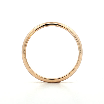 Mens 5mm Beveled Edge Wedding Band 14k