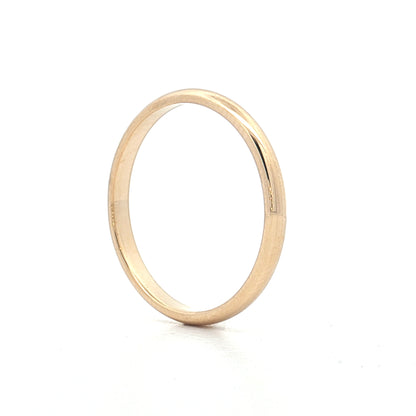 2mm Classic Wedding Band 14k Yellow Gold
