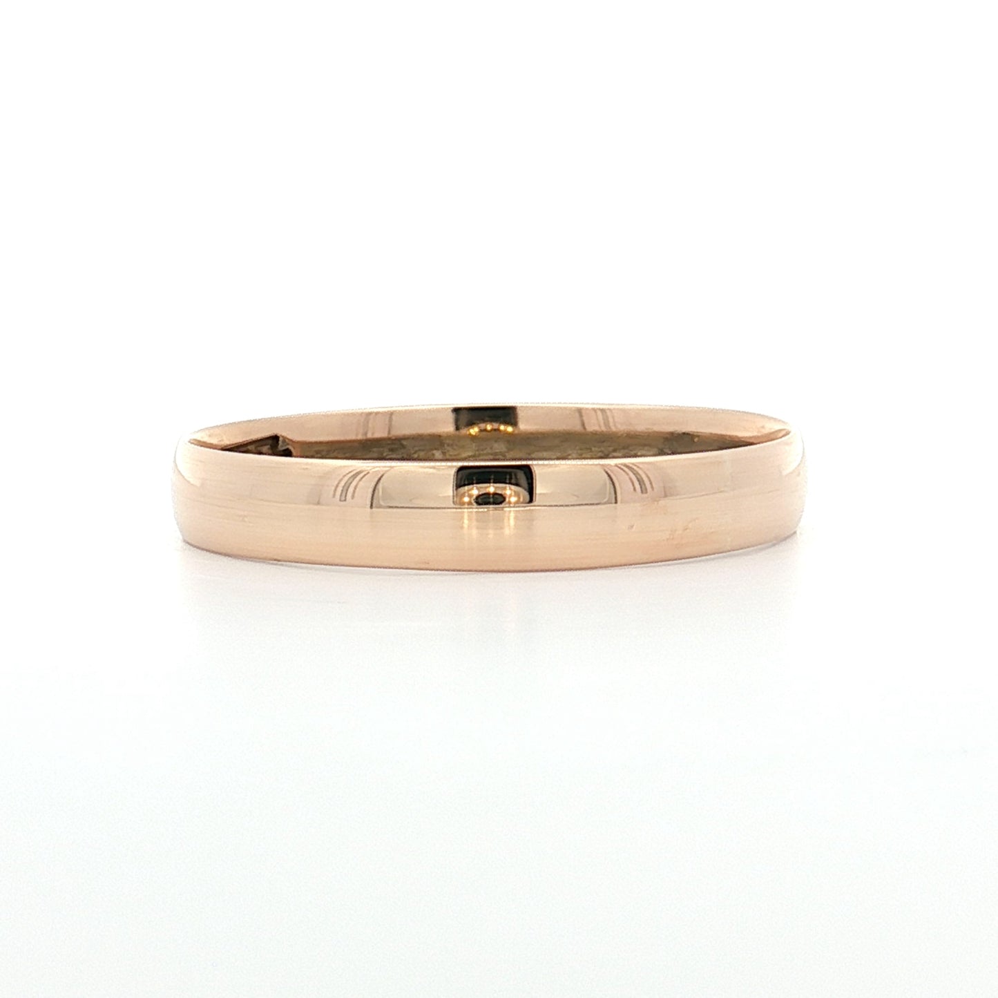 3.5mm Victorian Mens Wedding Band 14k Yellow Gold
