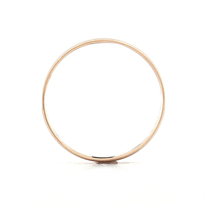 3.5mm Victorian Mens Wedding Band 14k Yellow Gold