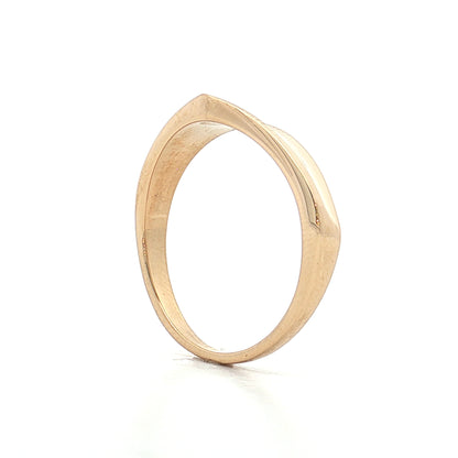 Asymmetrical Geometric Stacking Ring 14k Yellow Gold