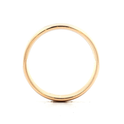 Mens 6mm Eurodome Style Wedding Band 14k Yellow Gold
