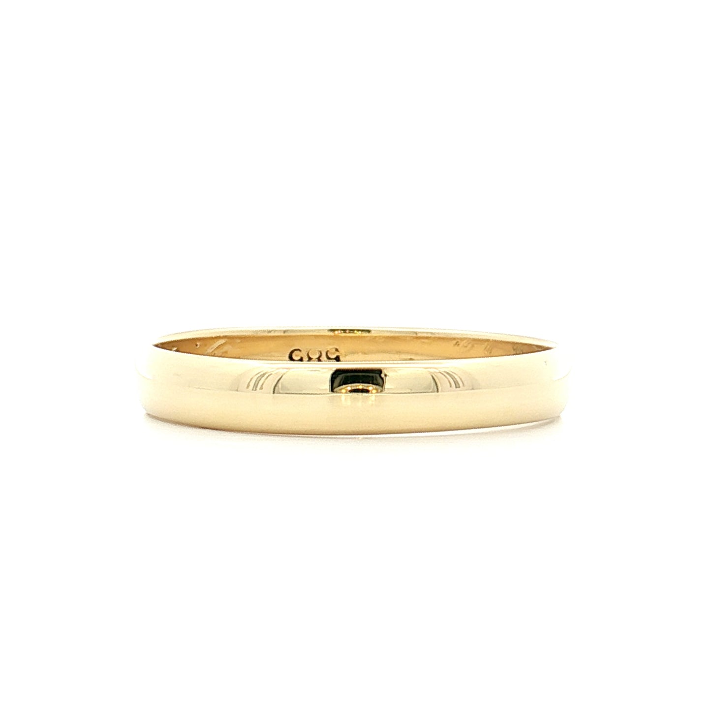 Vintage Art Deco Mens Wedding Band 14k Yellow Gold