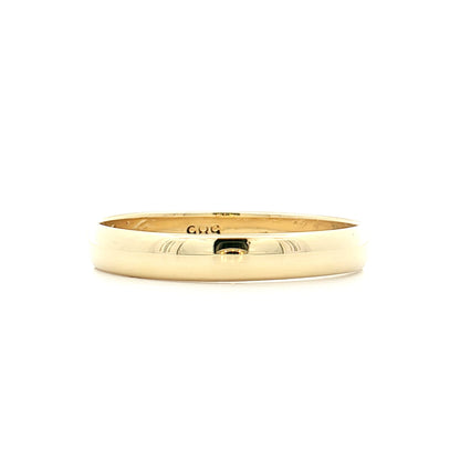Vintage Art Deco Mens Wedding Band 14k Yellow Gold